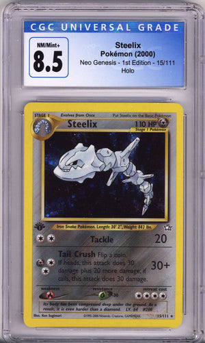 Pokemon Neo Genesis Steelix 1St Edition CGC Nm/Mint Plus 8.5 (2001)