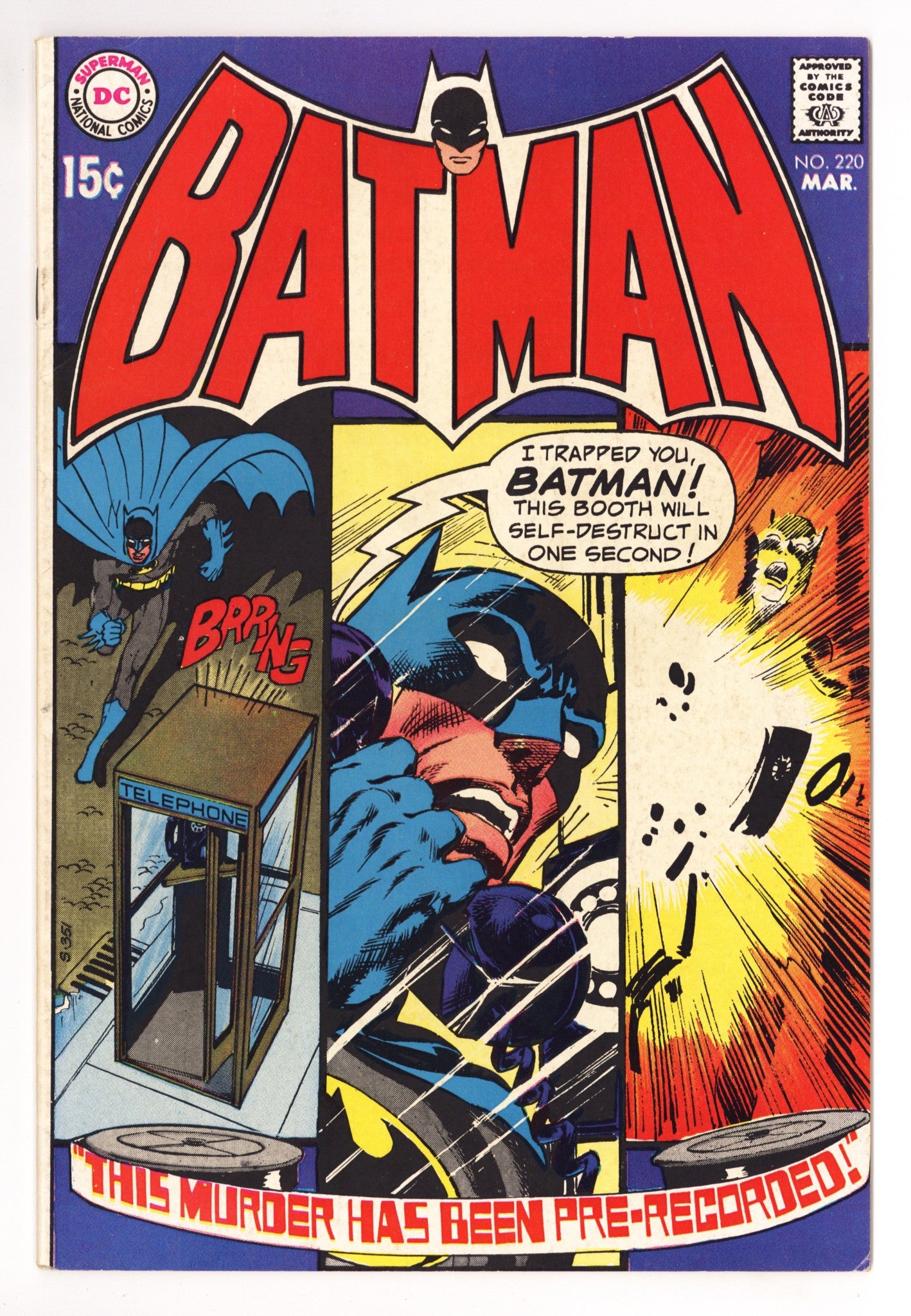 Batman Vol 1 220 FN/VF (7.0) (1970) 
