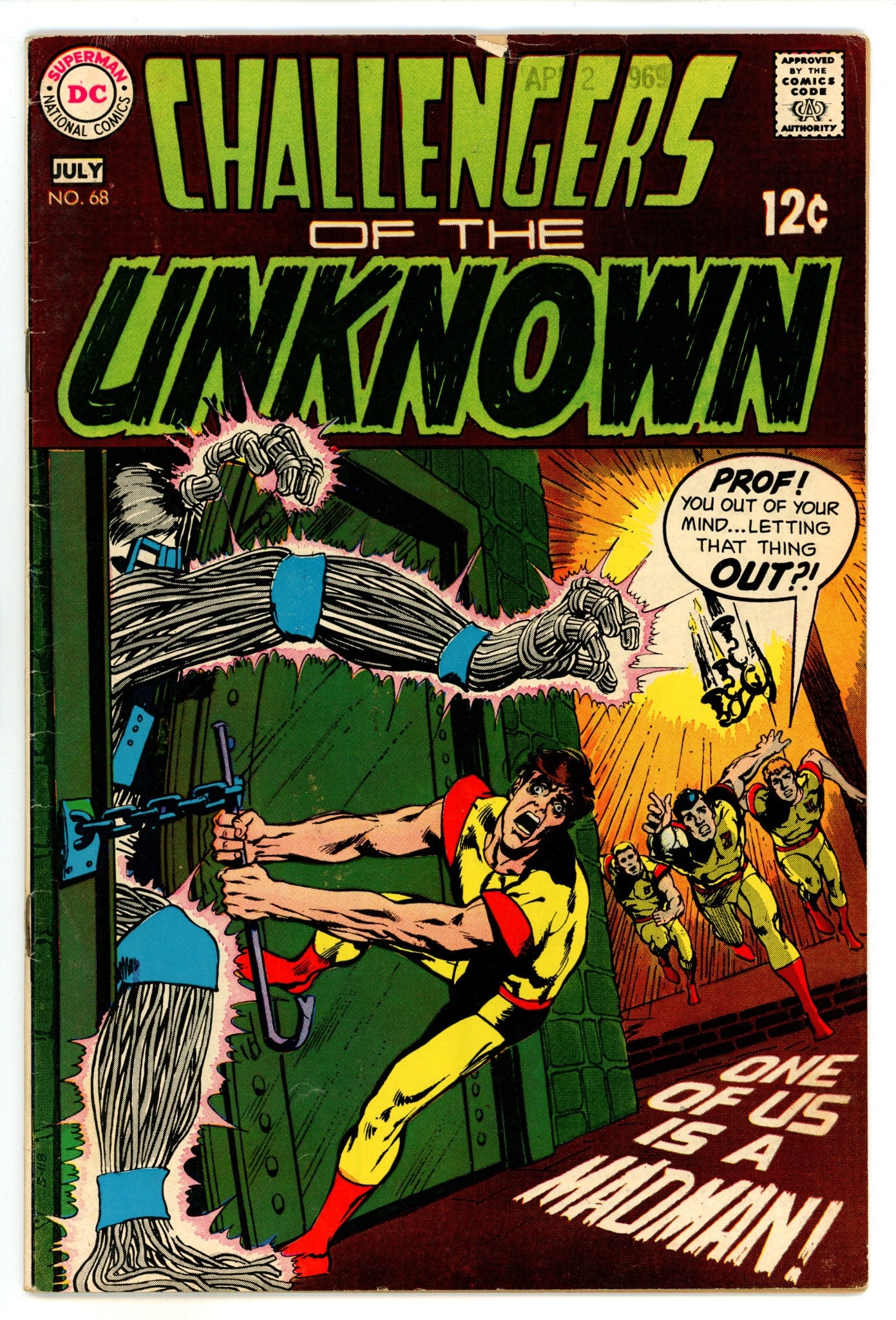 Challengers of the Unknown Vol 1 68 VG/FN (5.0) (1969) 