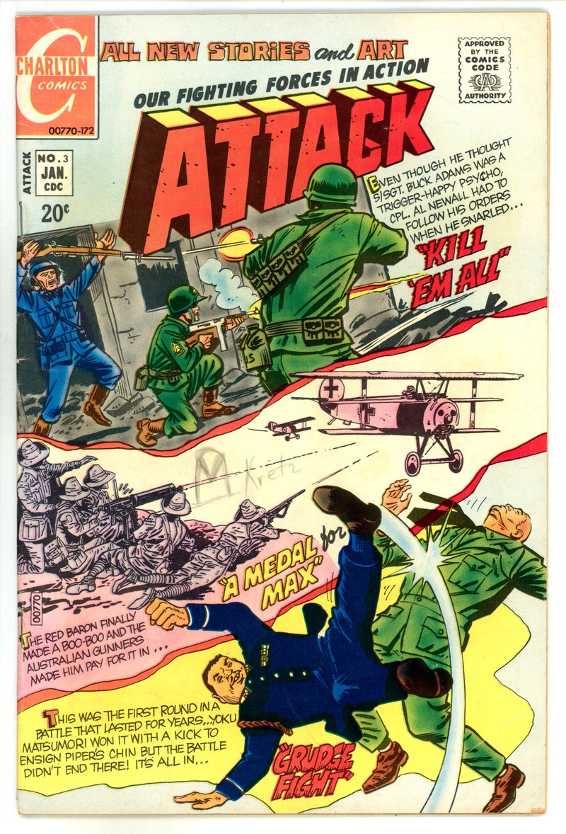 Attack 3 VG/FN (5.0) (1972) 
