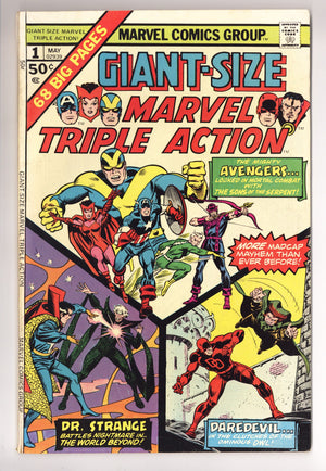 Giant-Size Marvel Triple Action 1 Mid Grade (1975)
