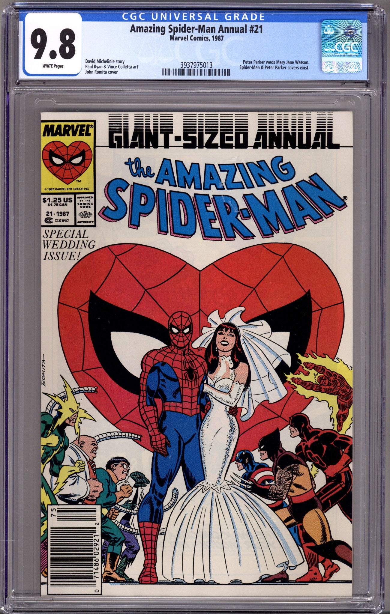 The Amazing Spider-Man Annual Vol 1 21 CGC 9.8 (NM/M) (1987) Newsstand 