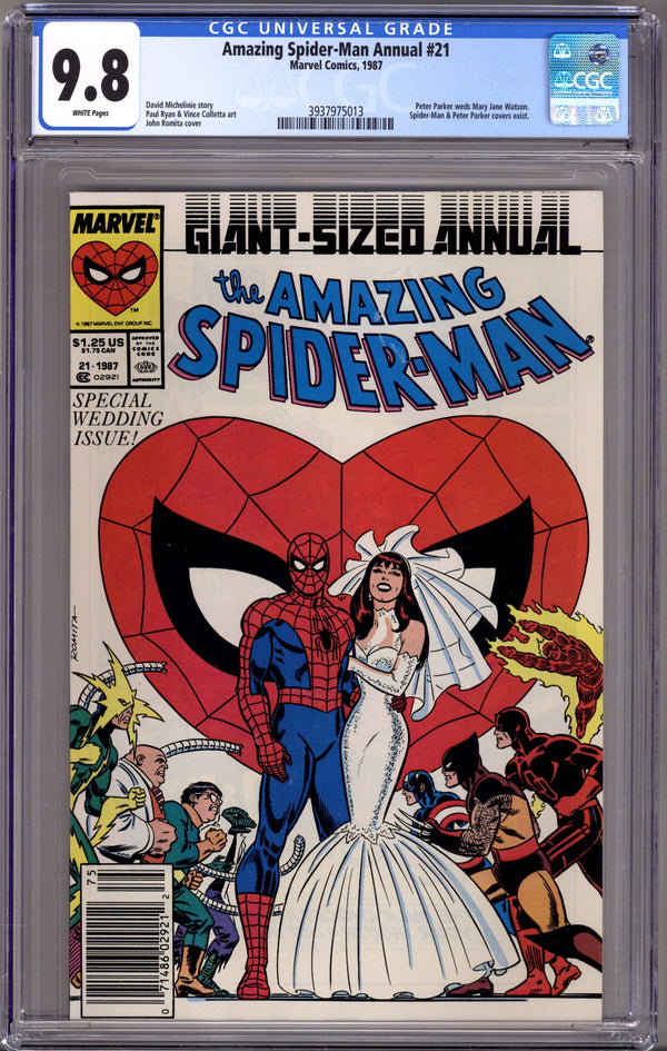 The Amazing Spider-Man Annual Vol 1 21 CGC 9.8 (NM/M) (1987) Newsstand