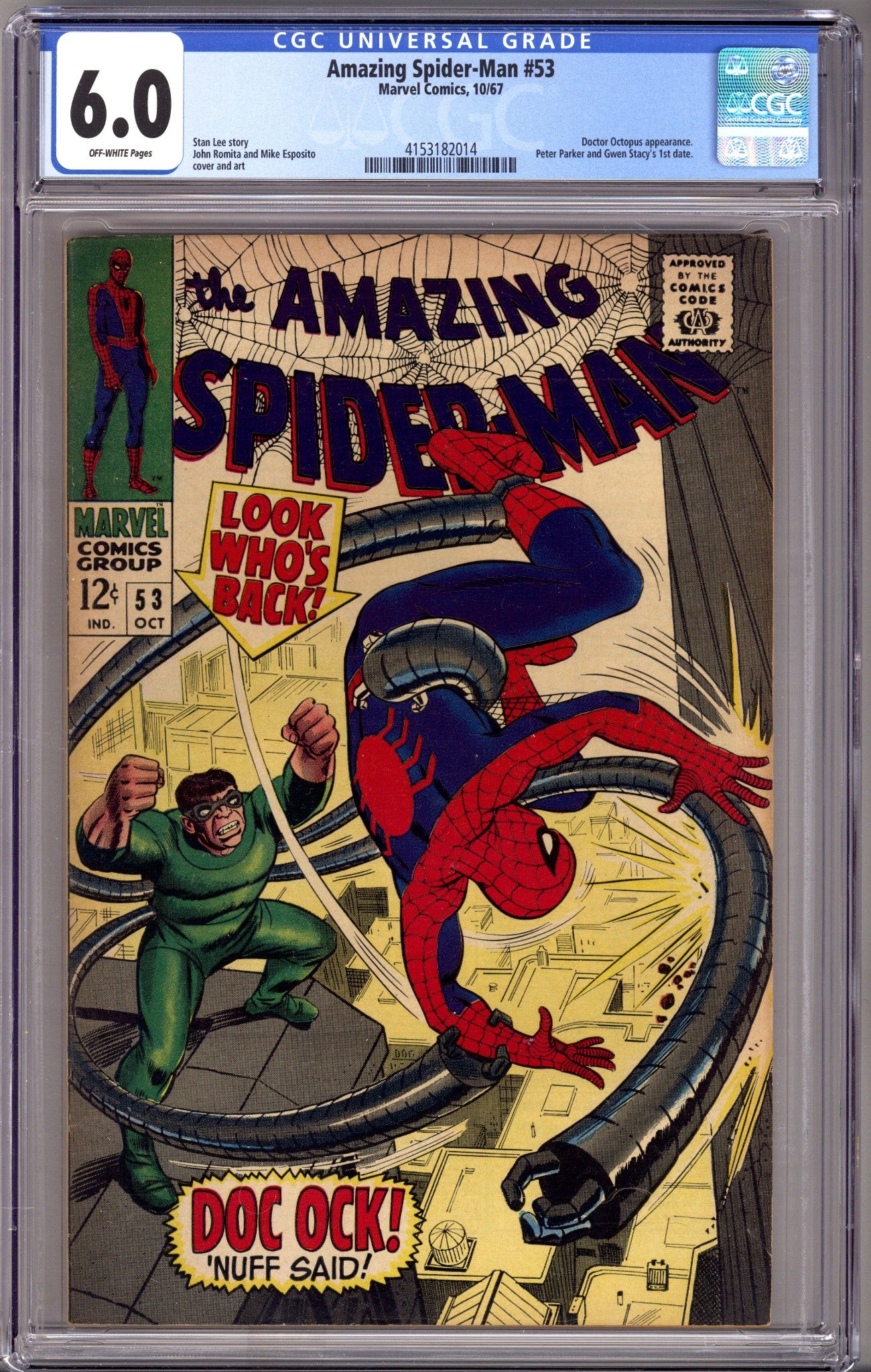 The Amazing Spider-Man Vol 1 53 CGC 6.0 (FN) (1967) 