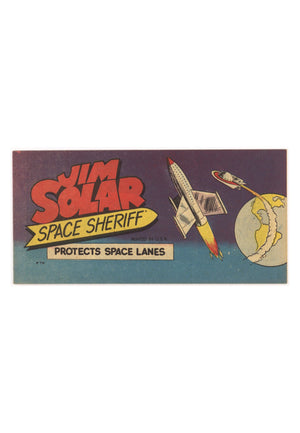Jim Solar Space Sheriff Protects Space Lanes [nn] VF+ (8.5) (1959)