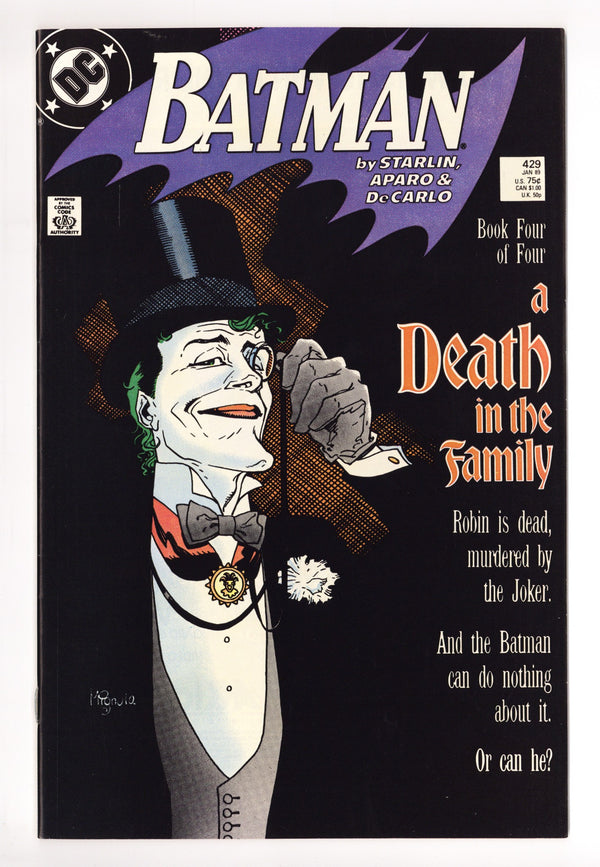 Batman Vol 1 429 VF/NM (9.0) (1989)