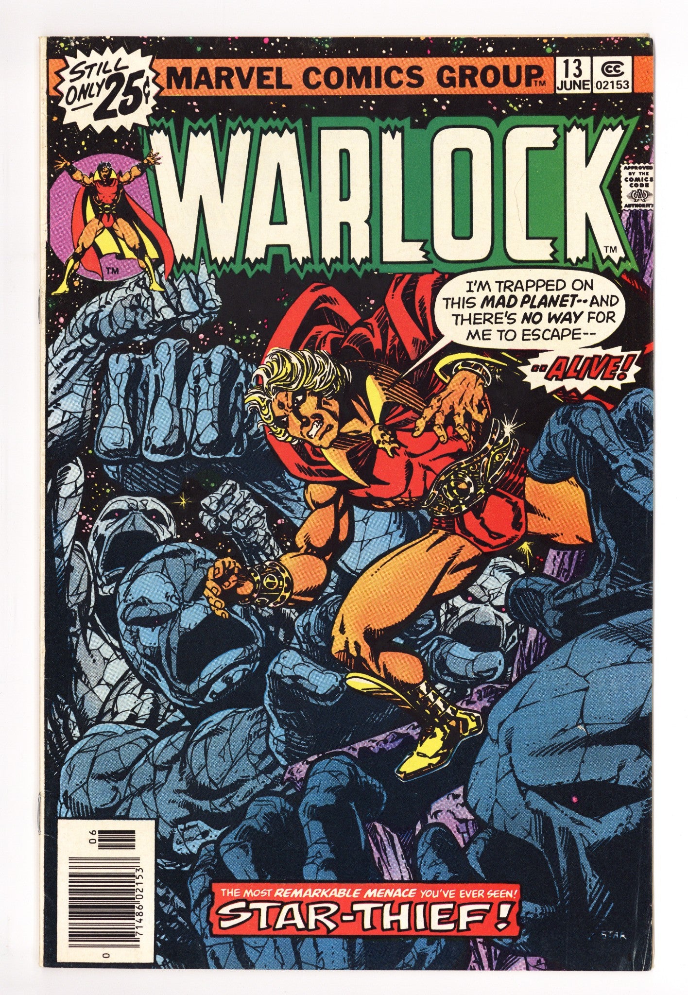 Warlock Vol 1 13 Mid Grade (1976) 