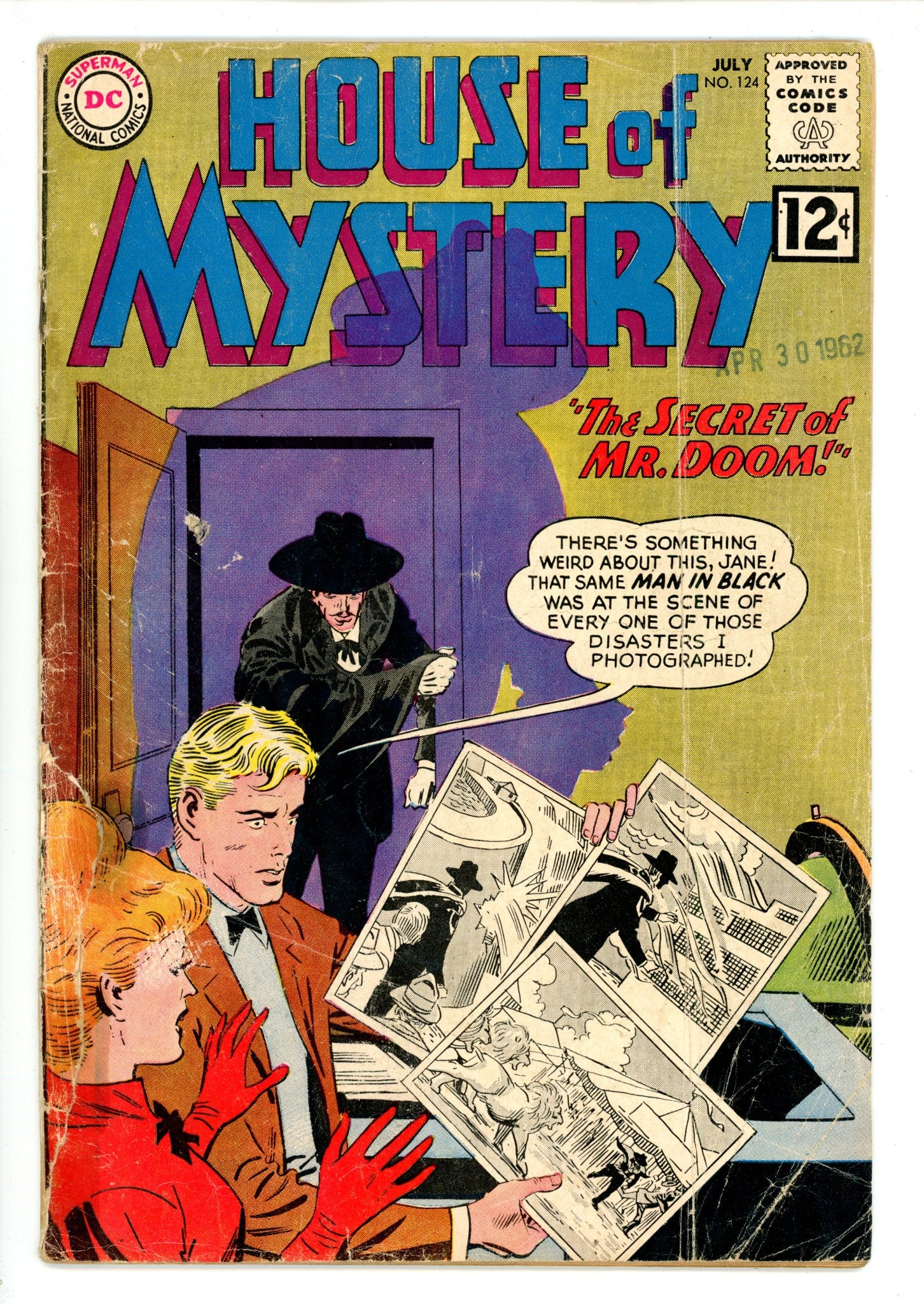 House of Mystery Vol 1 124 GD+ (2.5) (1962) 