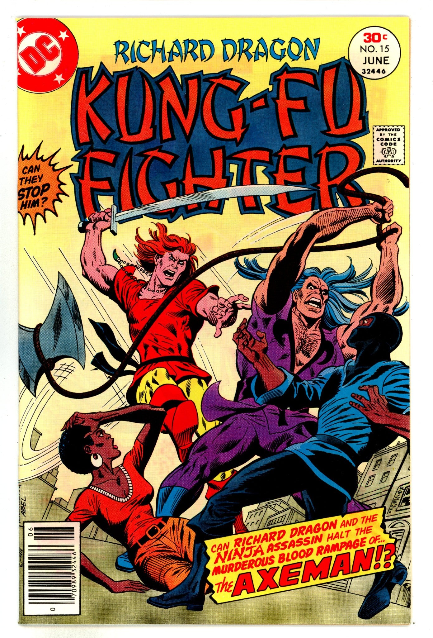 Richard Dragon, Kung-Fu Fighter 15 VF/NM (9.0) (1977) 