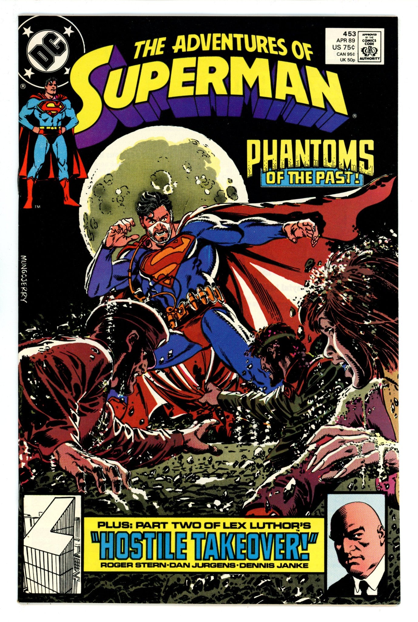 Adventures of Superman Vol 1 453 High Grade (1989) 