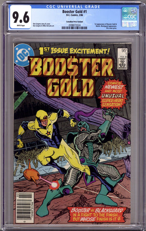 Booster Gold Vol 1 1 CGC 9.6 (NM+)   (1986)     Canadian Price Variant
