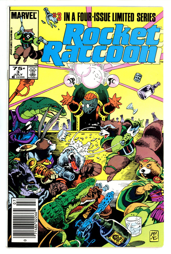 Rocket Raccoon Vol 1 3 VF+ (8.5) (1985) Newsstand