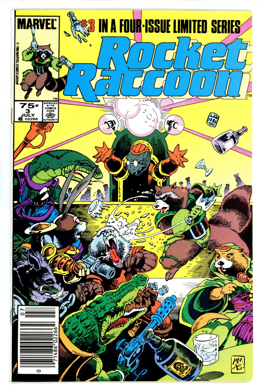 Rocket Raccoon Vol 1 3 VF+ (8.5) (1985) Newsstand 