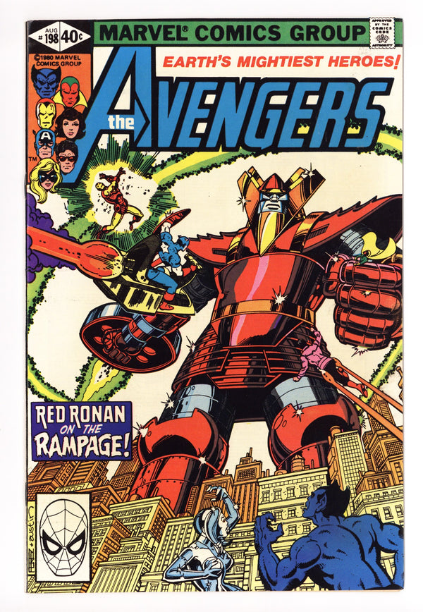 The Avengers Vol 1 198 High Grade (1980)