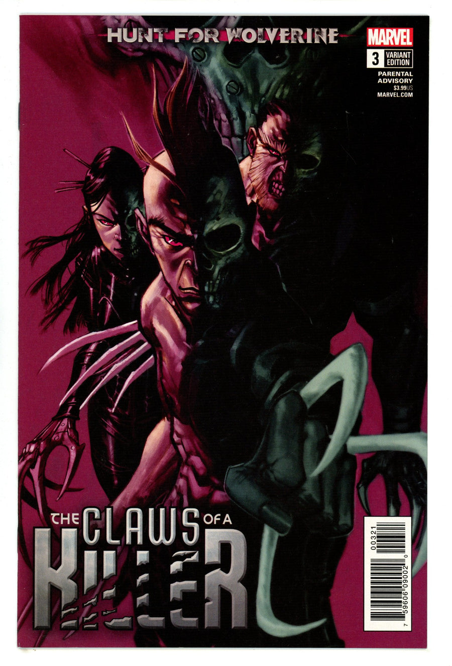 Hunt for Wolverine: The Claws of a Killer 3 High Grade (2018) Canete Variant 