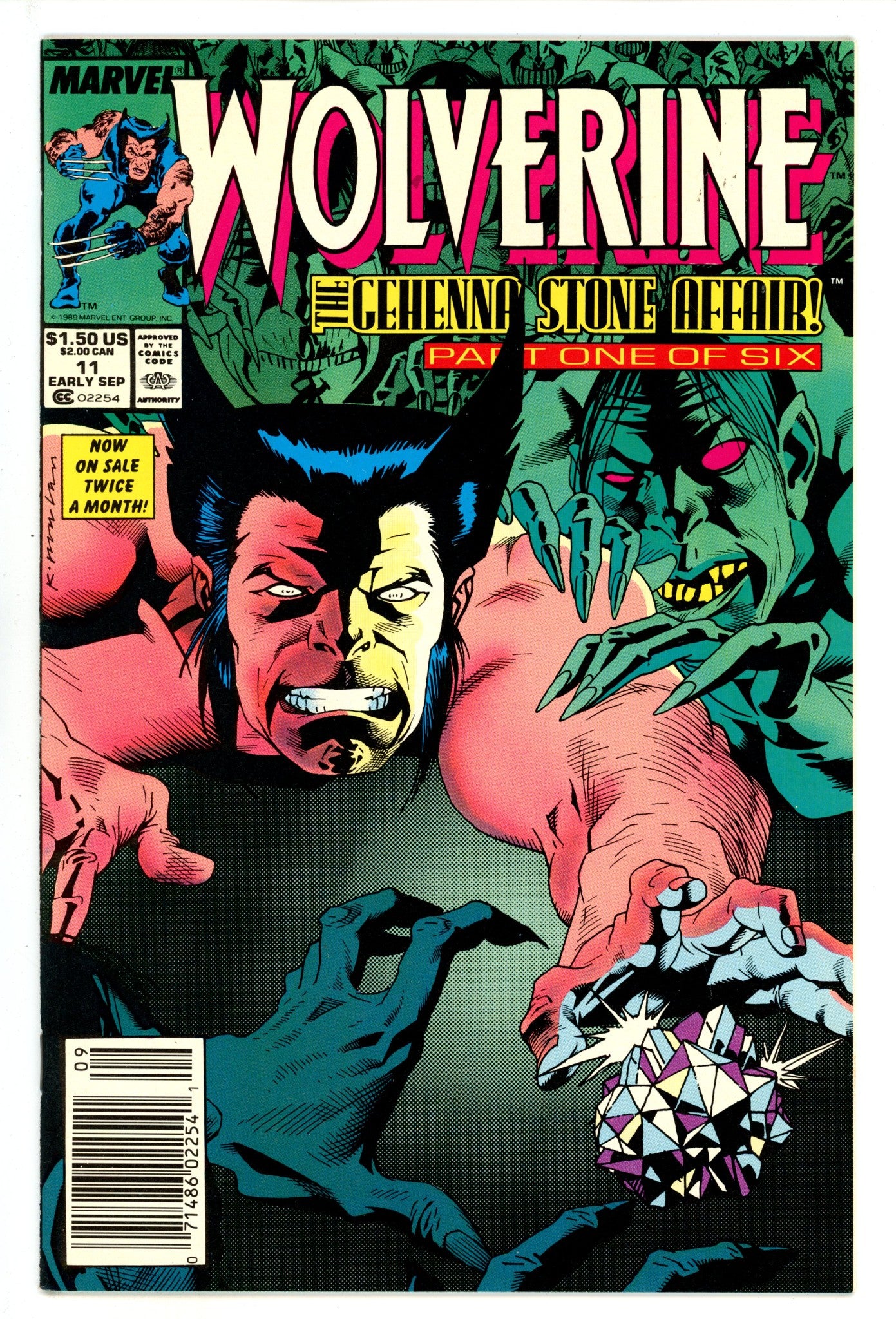 Wolverine Vol 2 11 Mid Grade (1989) Newsstand 