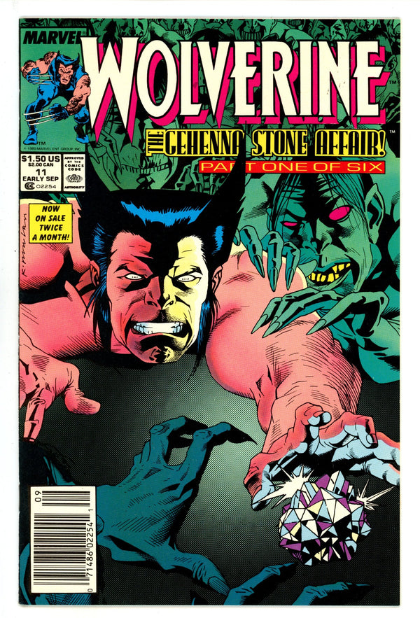 Wolverine Vol 2 11 Mid Grade (1989) Newsstand