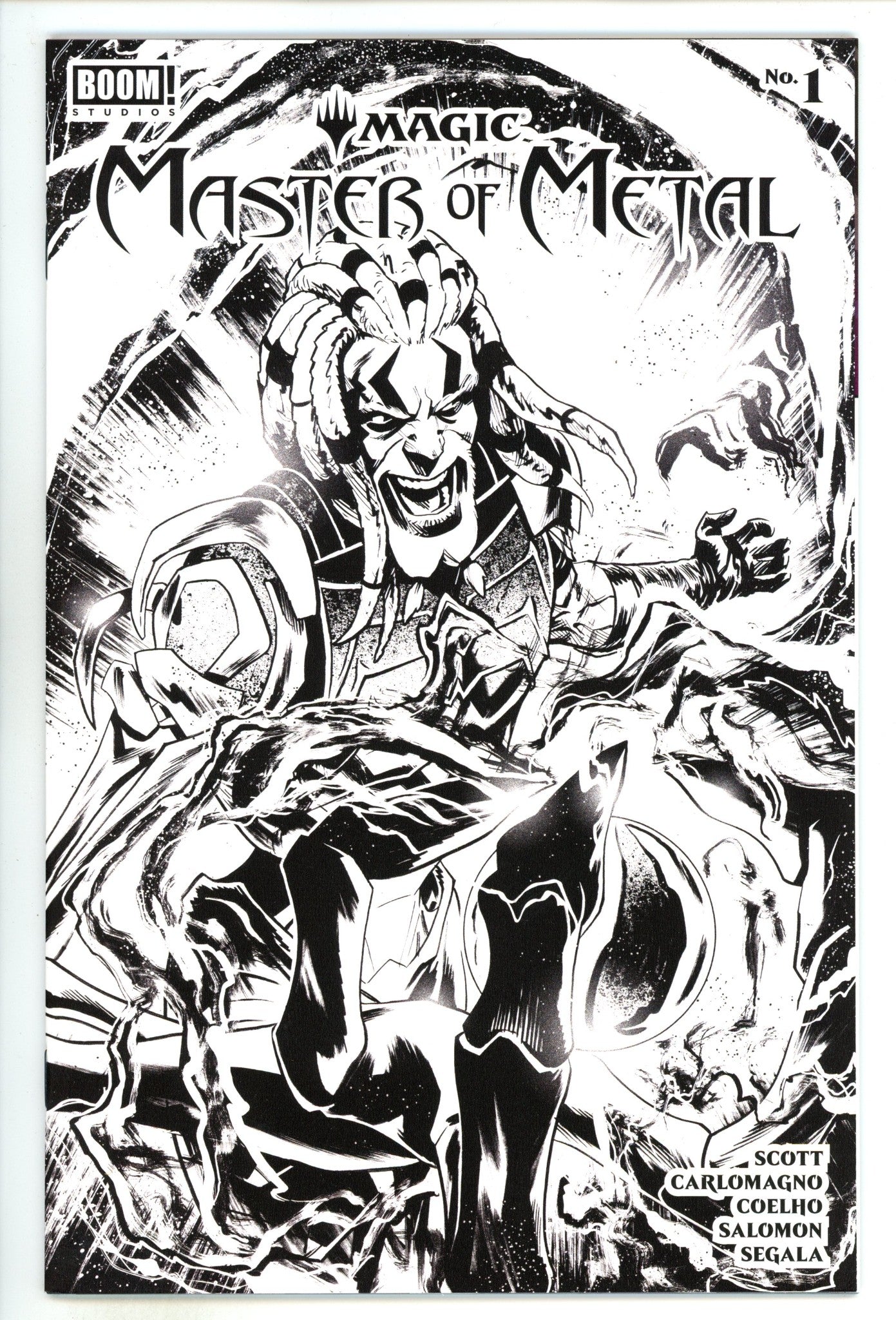 Magic: Master of Metal 1 High Grade (2021) Gorham B&W Variant 