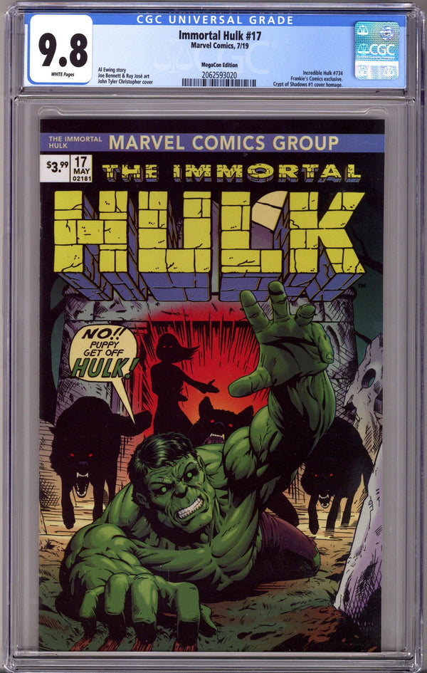 Immortal Hulk 17 Christopher Exclusive Variant CGC 9.8 (2019)