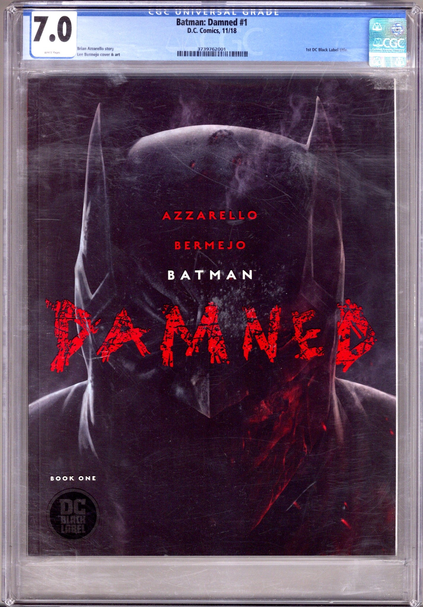 Batman: Damned 1 CGC 7.0 (FN/VF) Scuffed Case (2018) 