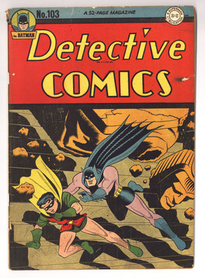 Detective Comics Vol 1 103 VG- (3.5) (1945)