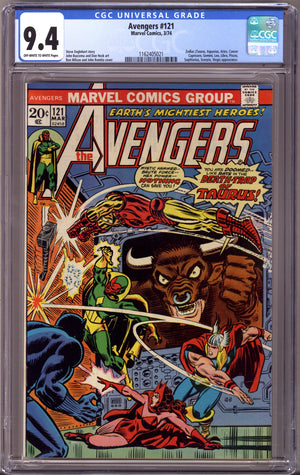 The Avengers Vol 1 121 CGC 9.4 (NM) (1974)