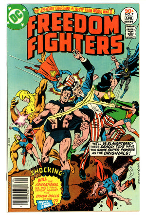 Freedom Fighters Vol 1 7  VF+ (8.5)  (1977)   