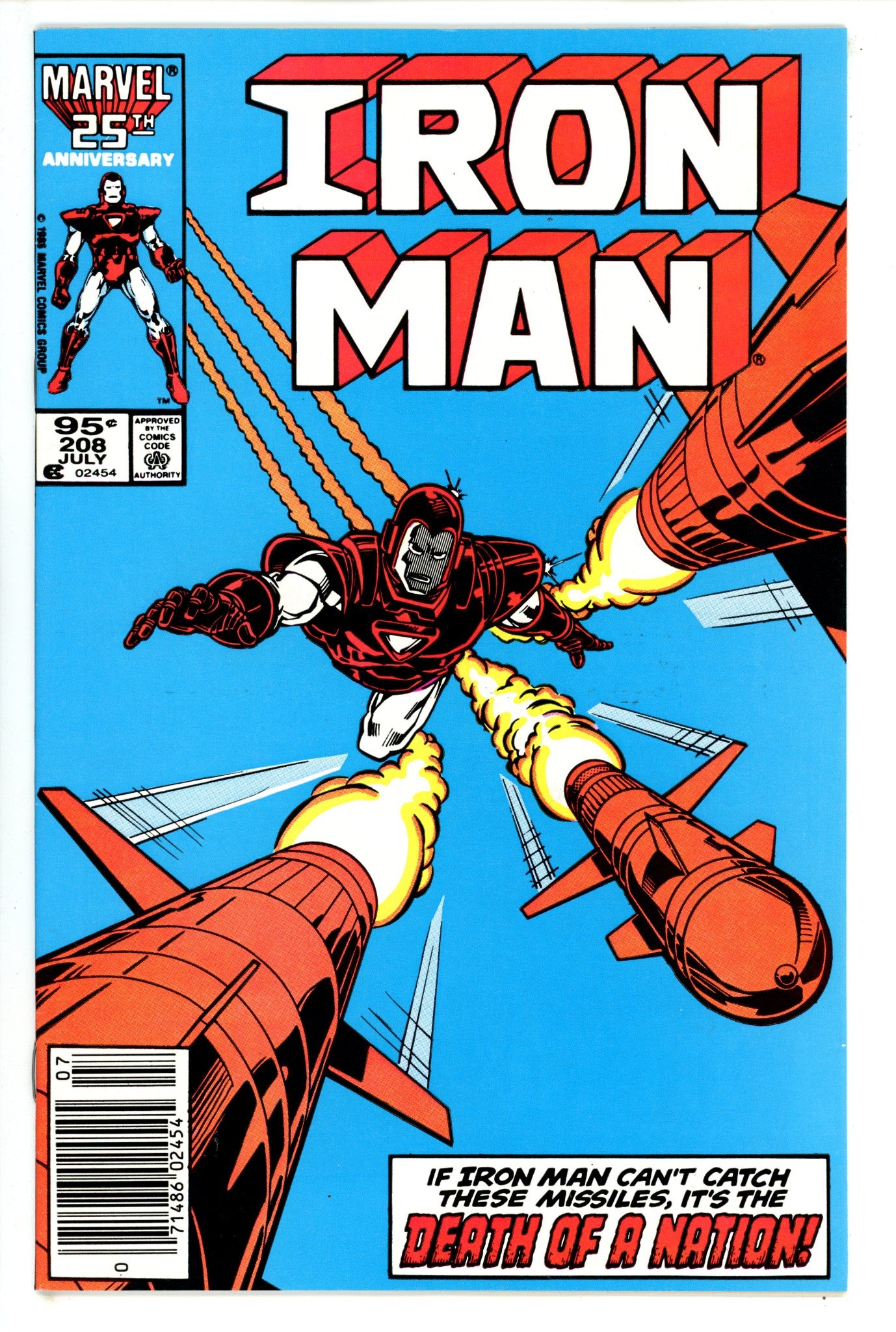 Iron Man Vol 1 208 Canadian Variant VF+ (1986)