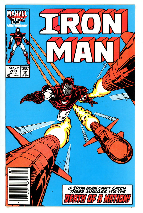 Iron Man Vol 1 208 Canadian Variant VF+ (1986)