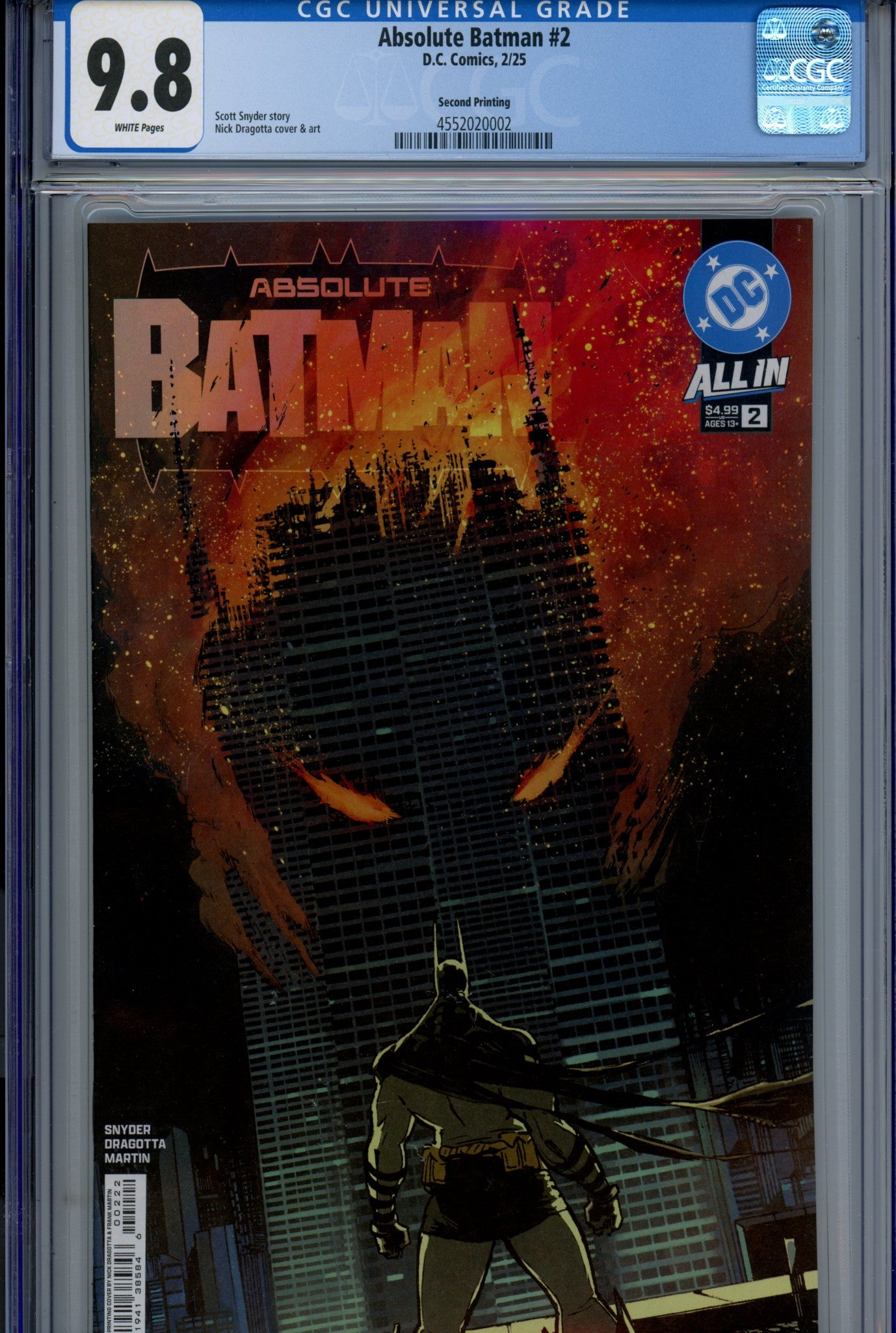 Absolute Batman 2 CGC 9.8 (NM/M) (2025) 2nd Print 