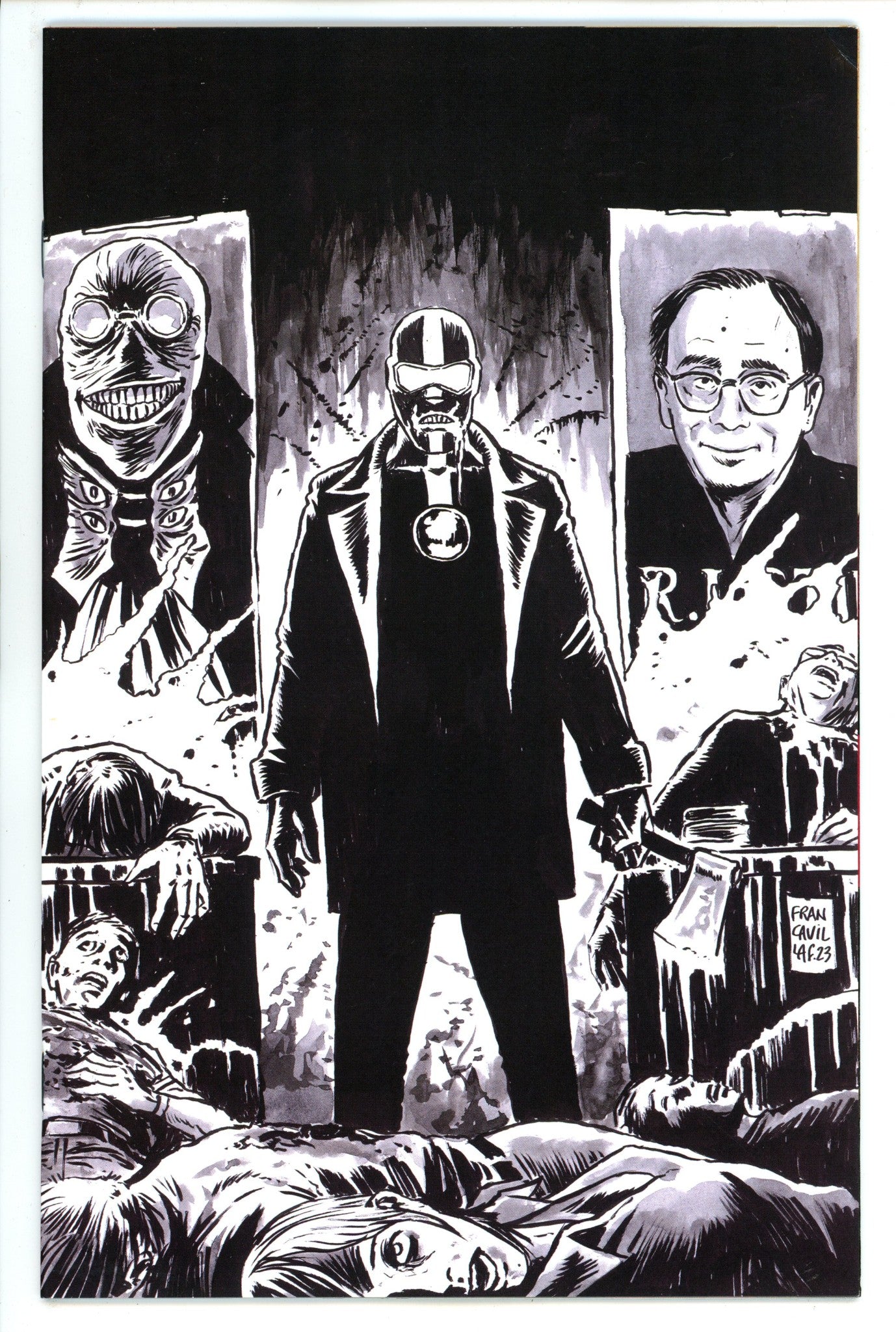 Stuff of Nightmares: Red Murder 1 Mid Grade (2023) Francavilla B&W Virgin One Per Store Variant 