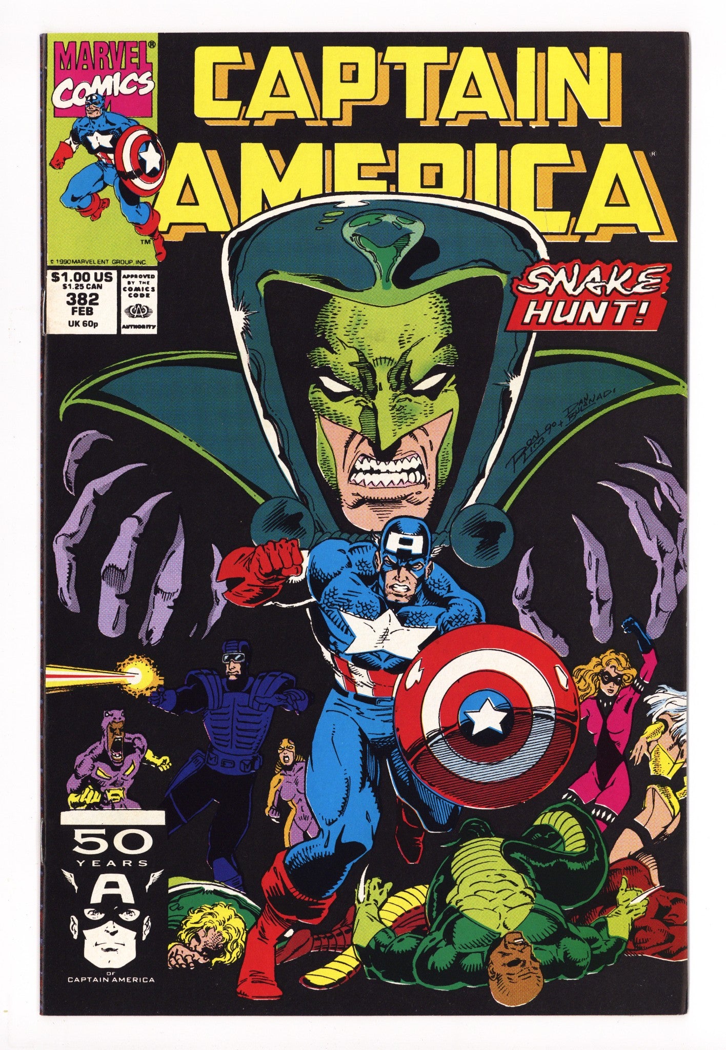 Captain America Vol 1 382 High Grade (1991) 