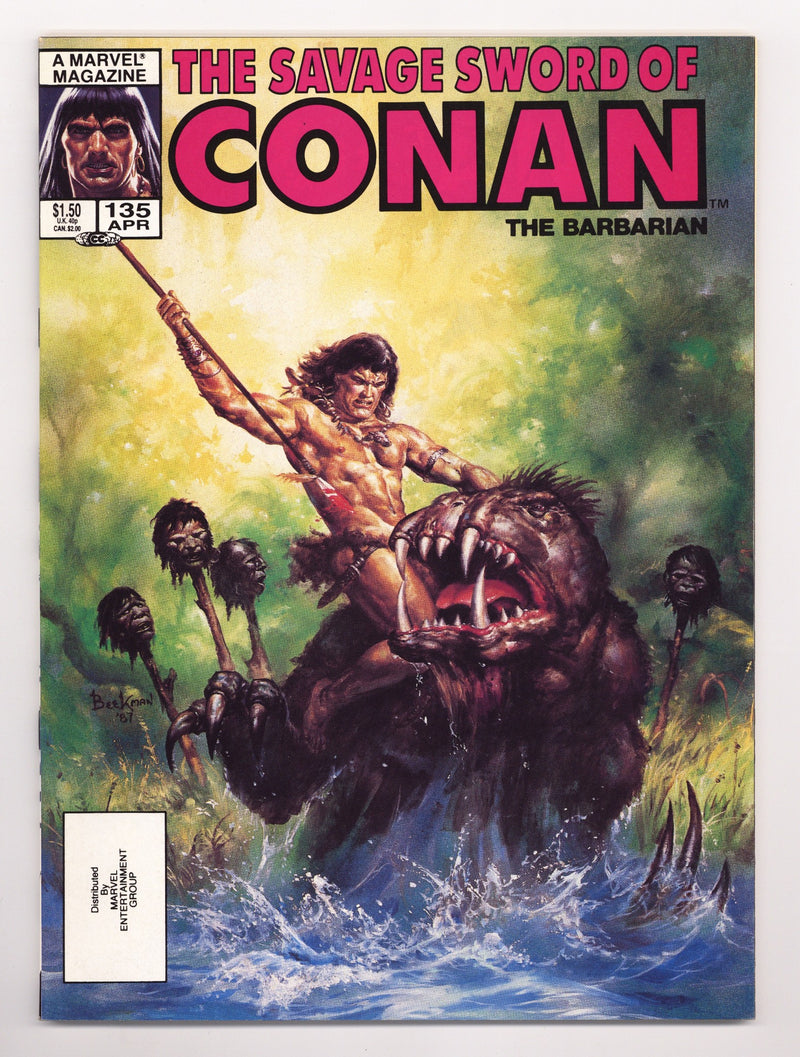 The Savage Sword of Conan Vol 1 135 High Grade (1987) 