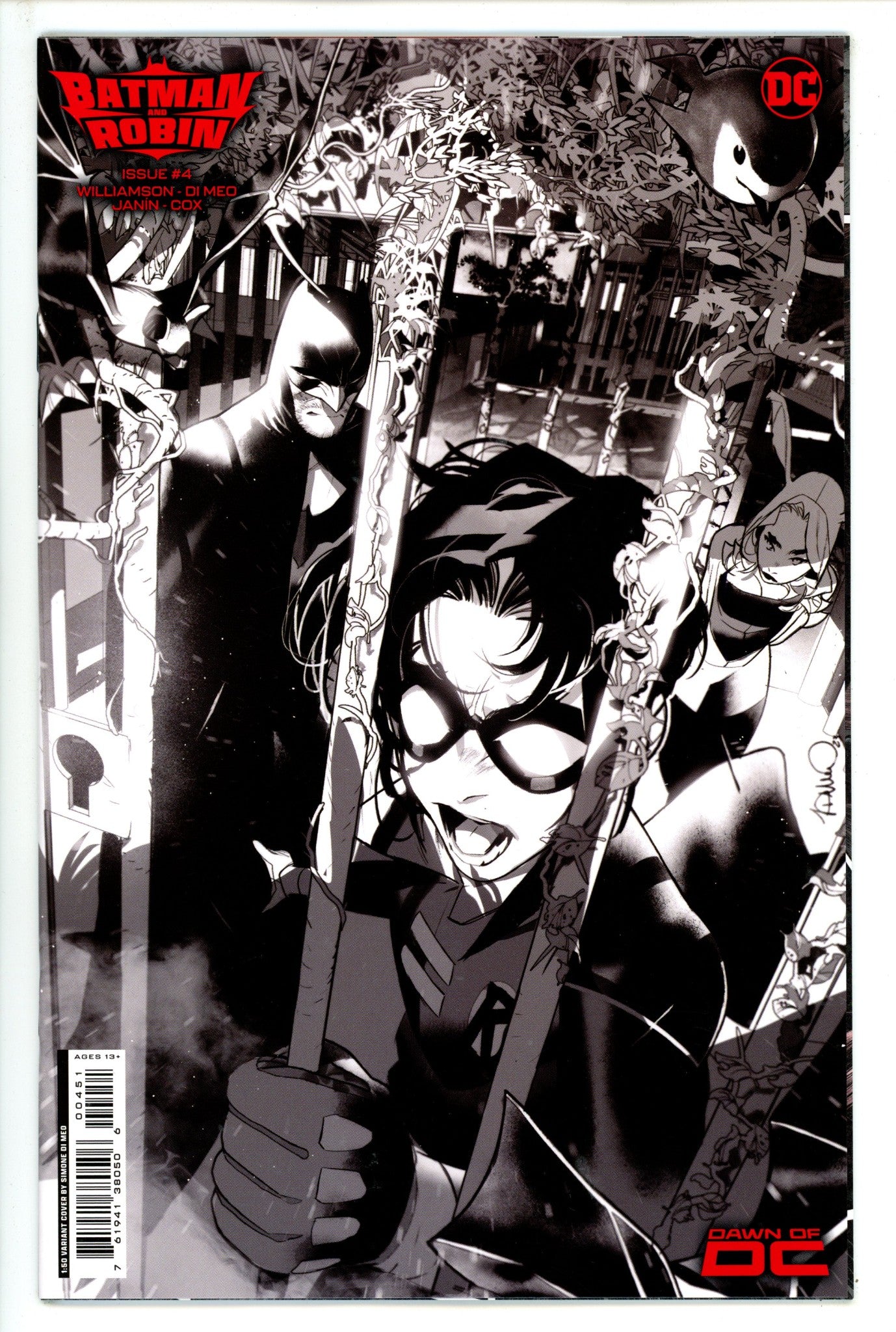Batman And Robin Vol 3 4 Meo B&W Incentive Variant NM- (2023)