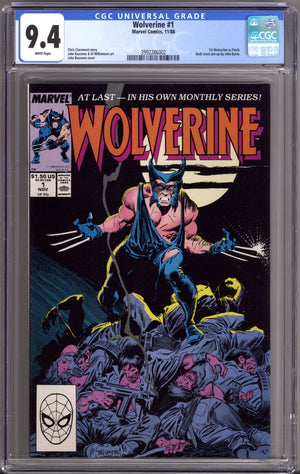 Wolverine Vol 2 1 CGC 9.4 (NM) (1988)
