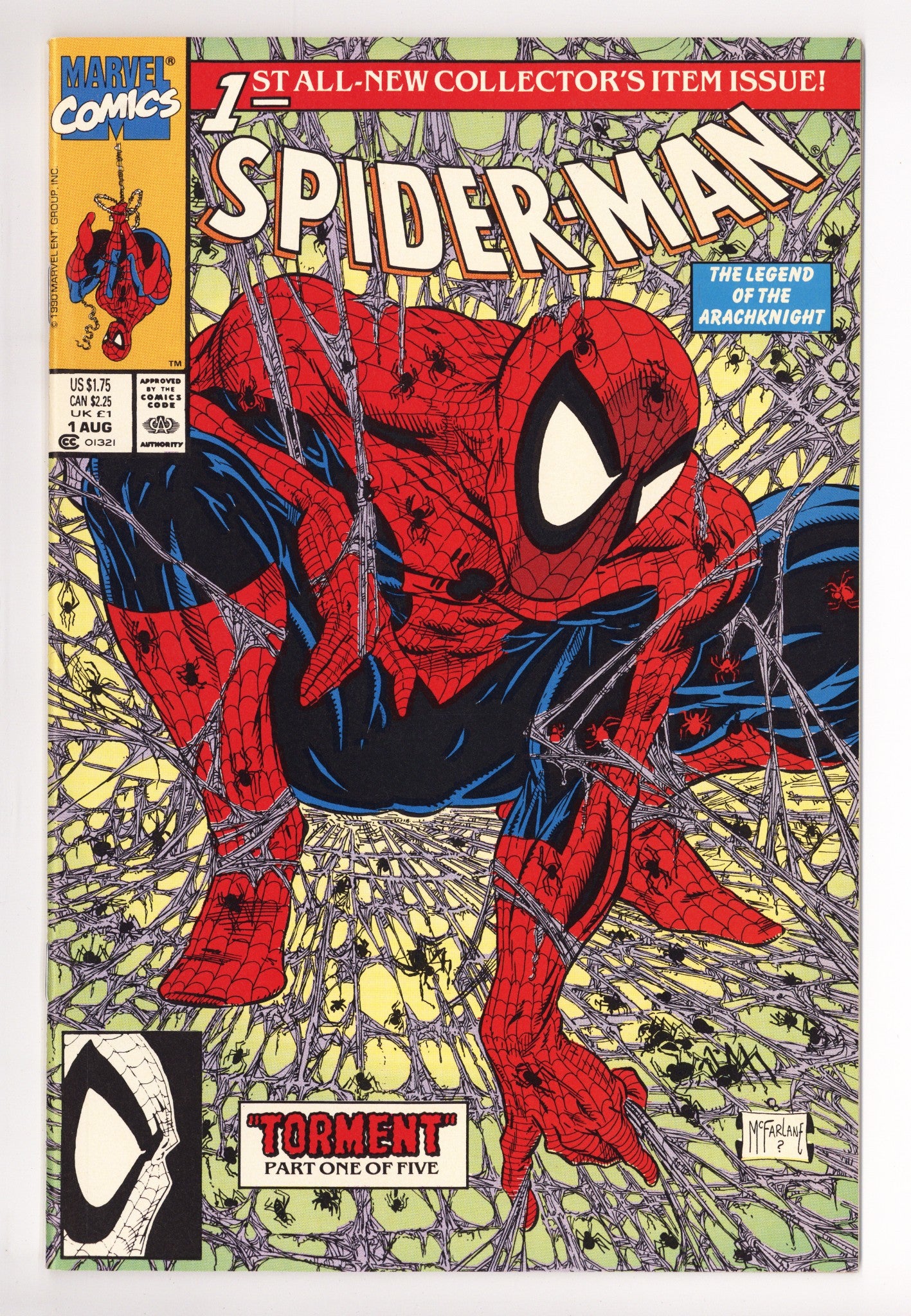 Spider-Man Vol 1 1 VF+ (8.5) (1990) 
