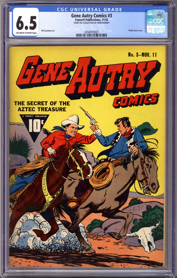 Gene Autry Comics 3 CGC 6.5 (FN+) (1942)