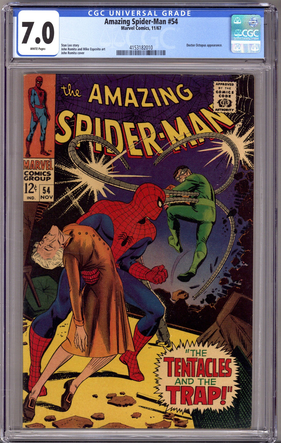 The Amazing Spider-Man Vol 1 54 CGC 7.0 (FN/VF) (1967) 