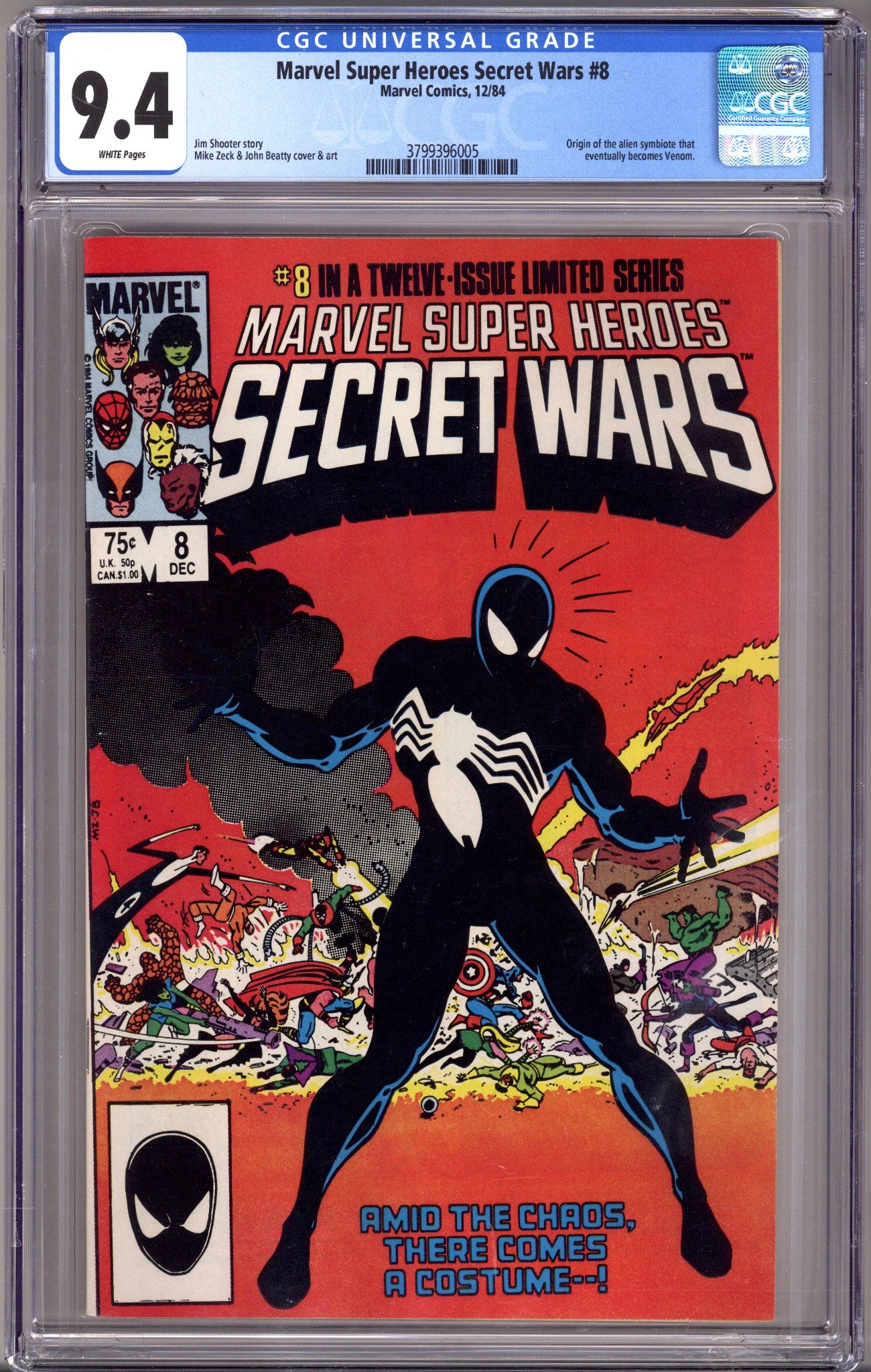 Marvel Super-Heroes Secret Wars 8 CGC 9.4 (NM) (1984) 
