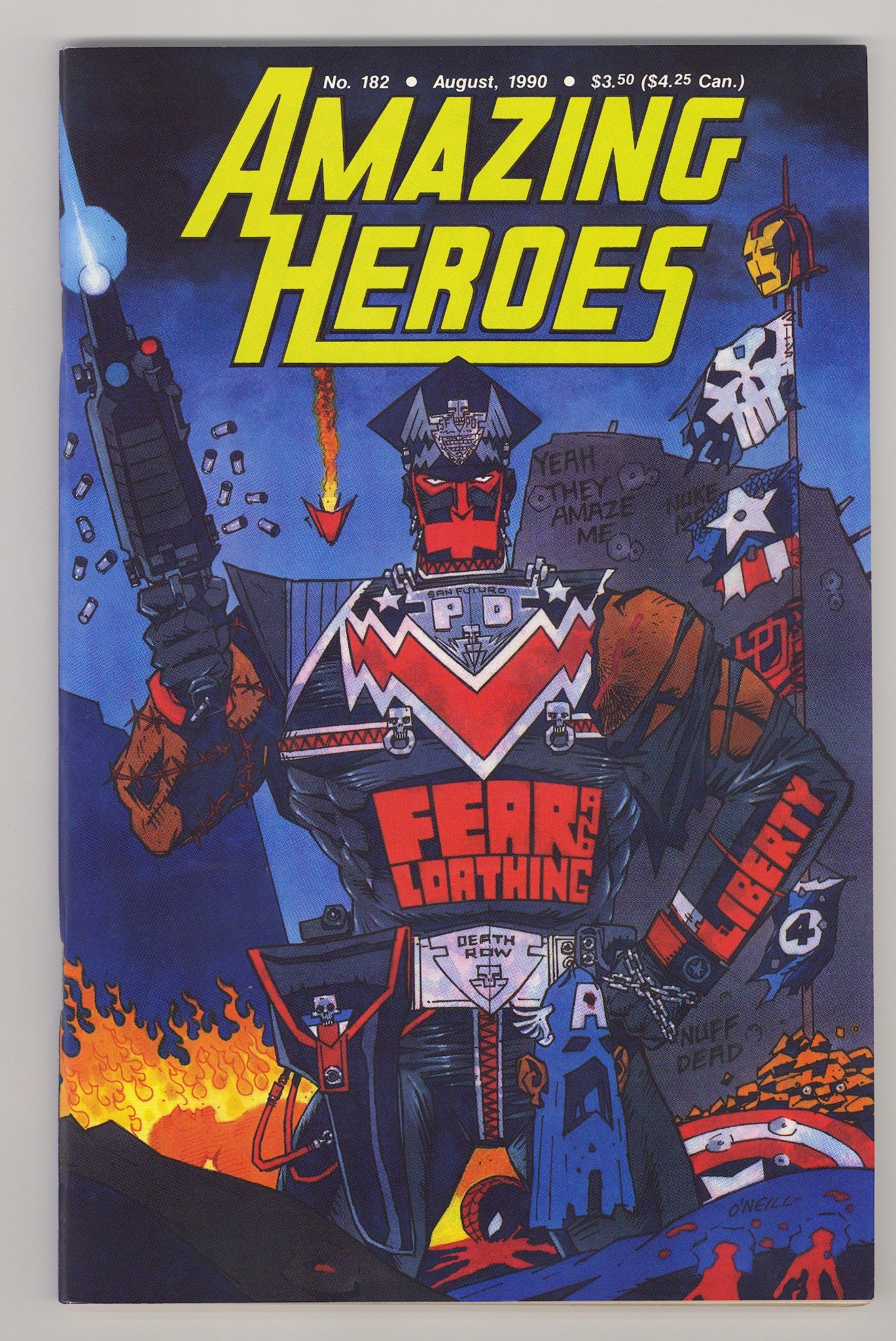 Amazing Heroes 182 VF (8.0) (1990) 