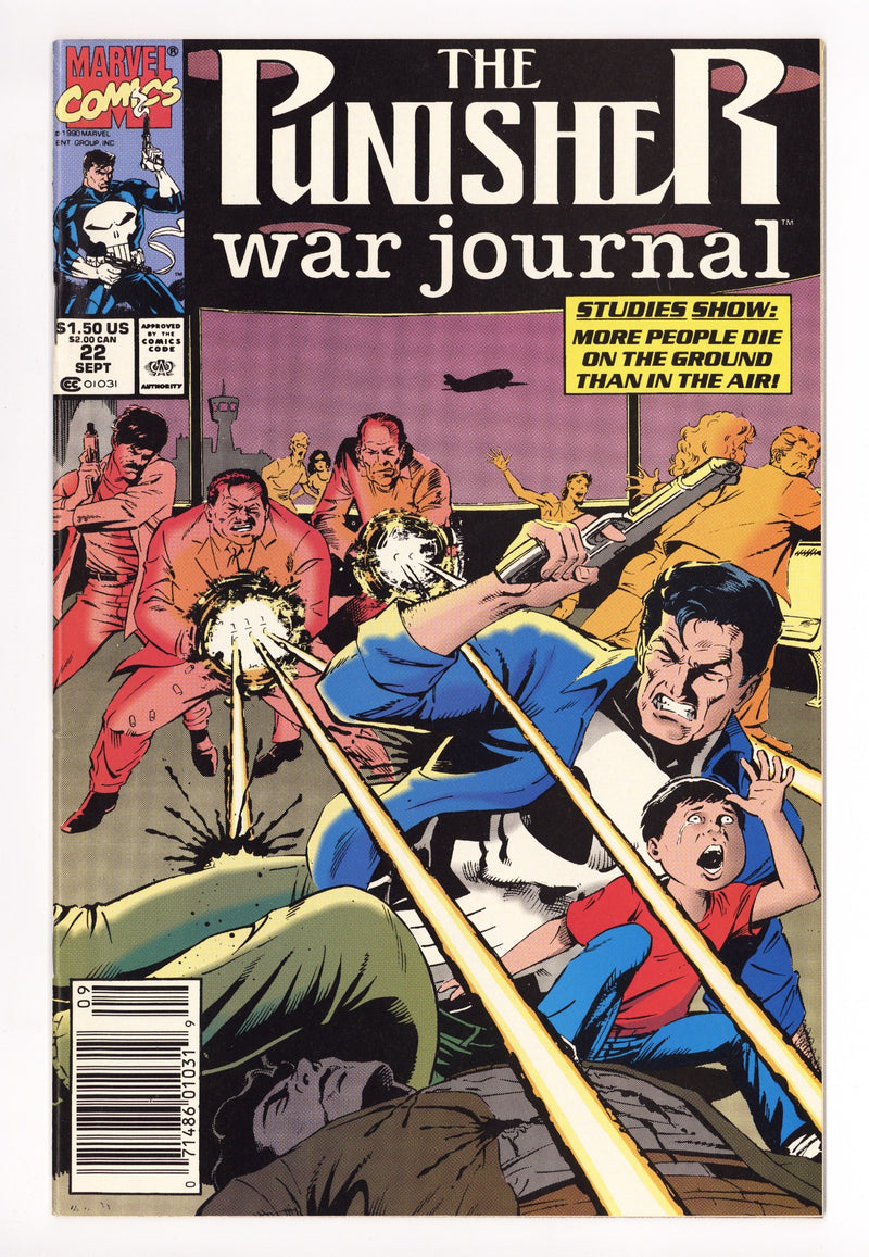 The Punisher War Journal Vol 1 22 Mid Grade (1990) Newsstand 