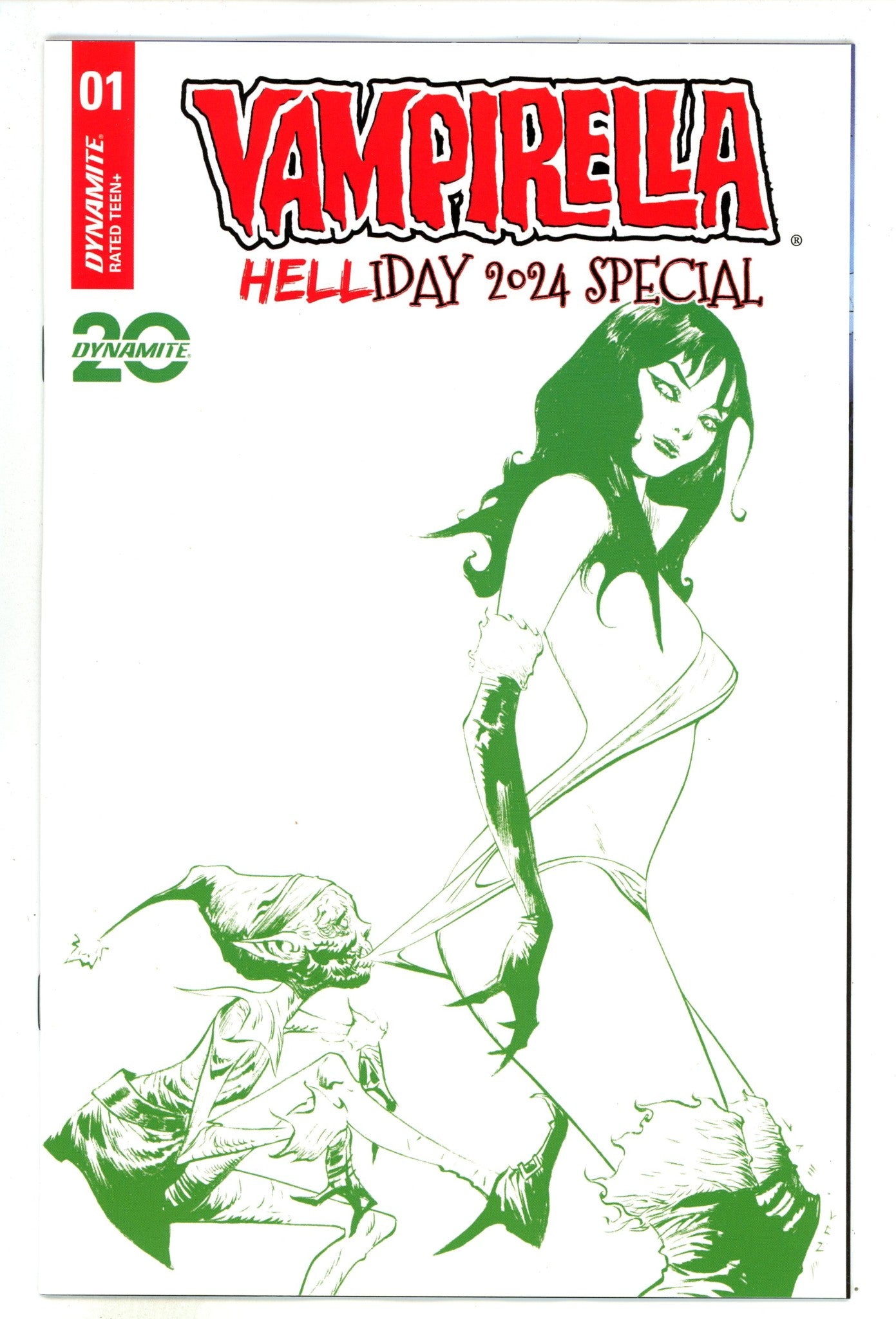 Vampirella Helliday 2024 Special  1 Lee  Green Line Art Variant   (2024)