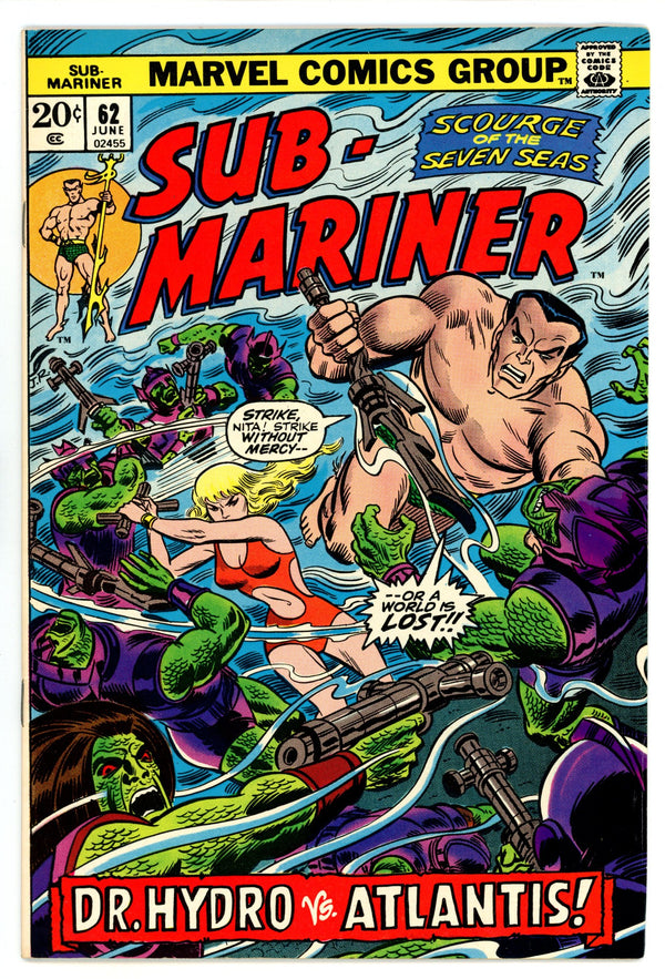 Sub-Mariner Vol 1 62 FN/VF (7.0) (1973)