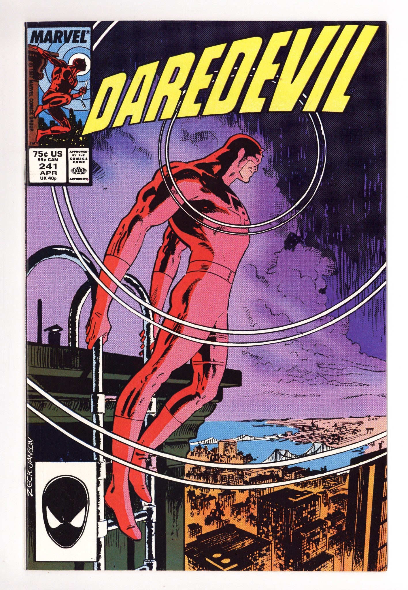 Daredevil Vol 1 241 Low Grade (1987) 