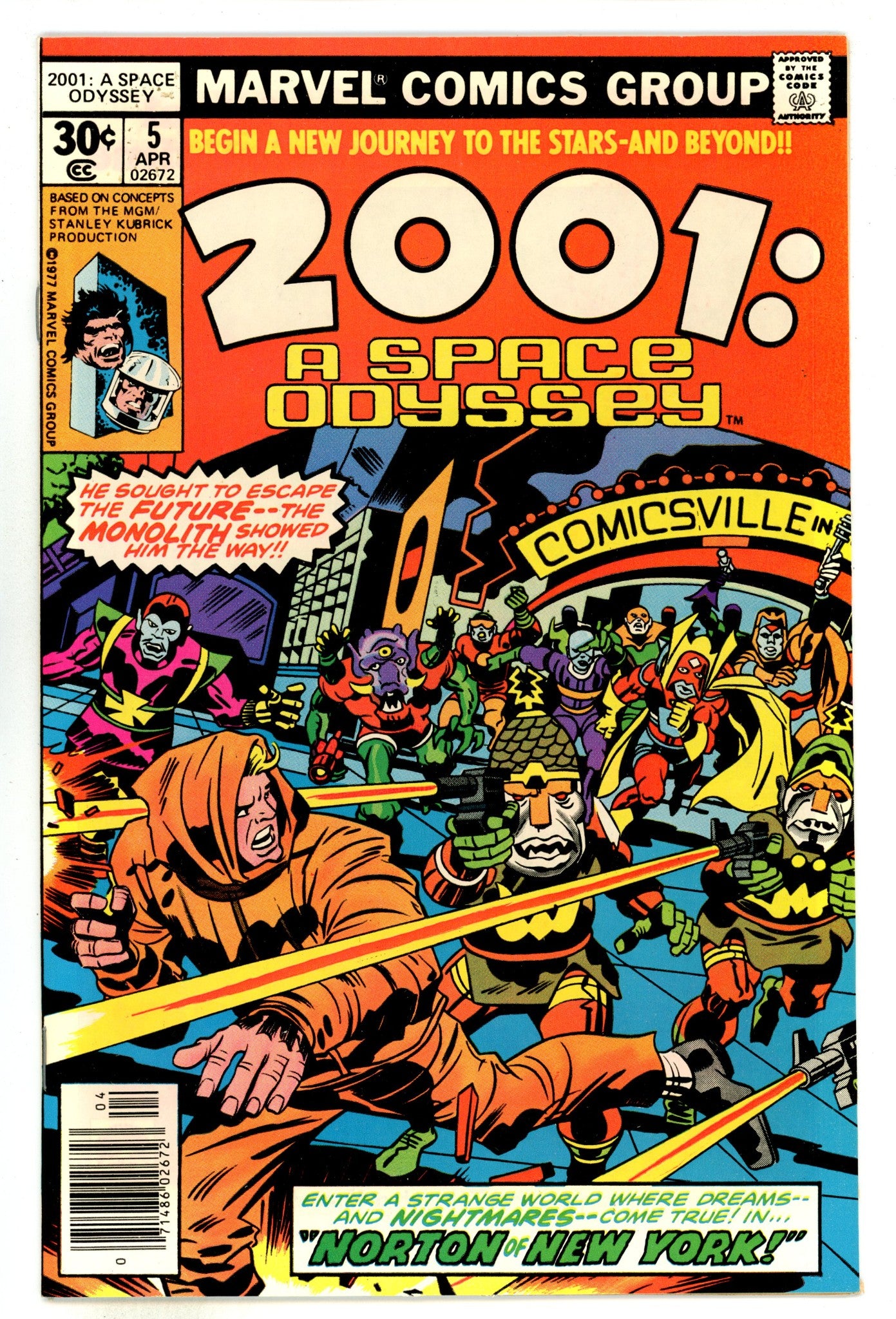 2001, A Space Odyssey 5 VF+ (8.5) (1977) 