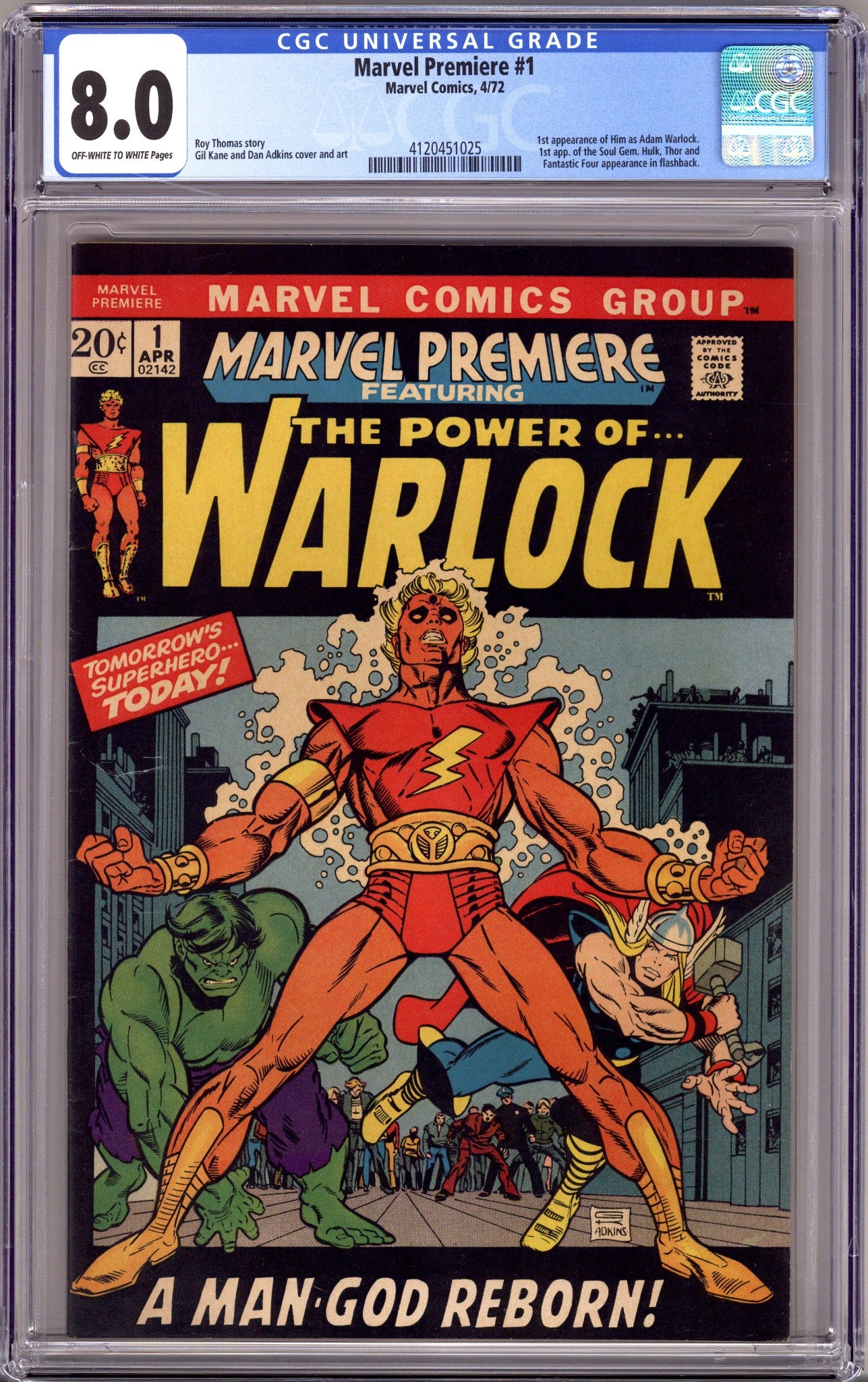Marvel Premiere 1 CGC 8.0 (VF) (1972) 