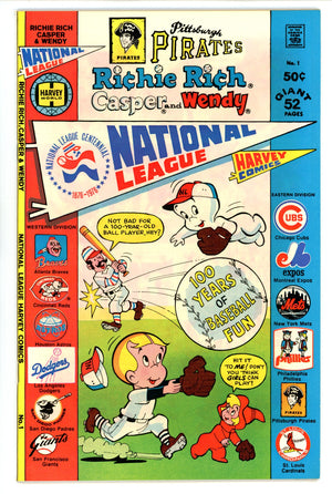 Richie Rich, Casper and Wendy -- National League 1 NM (9.4) Pirates (1976)