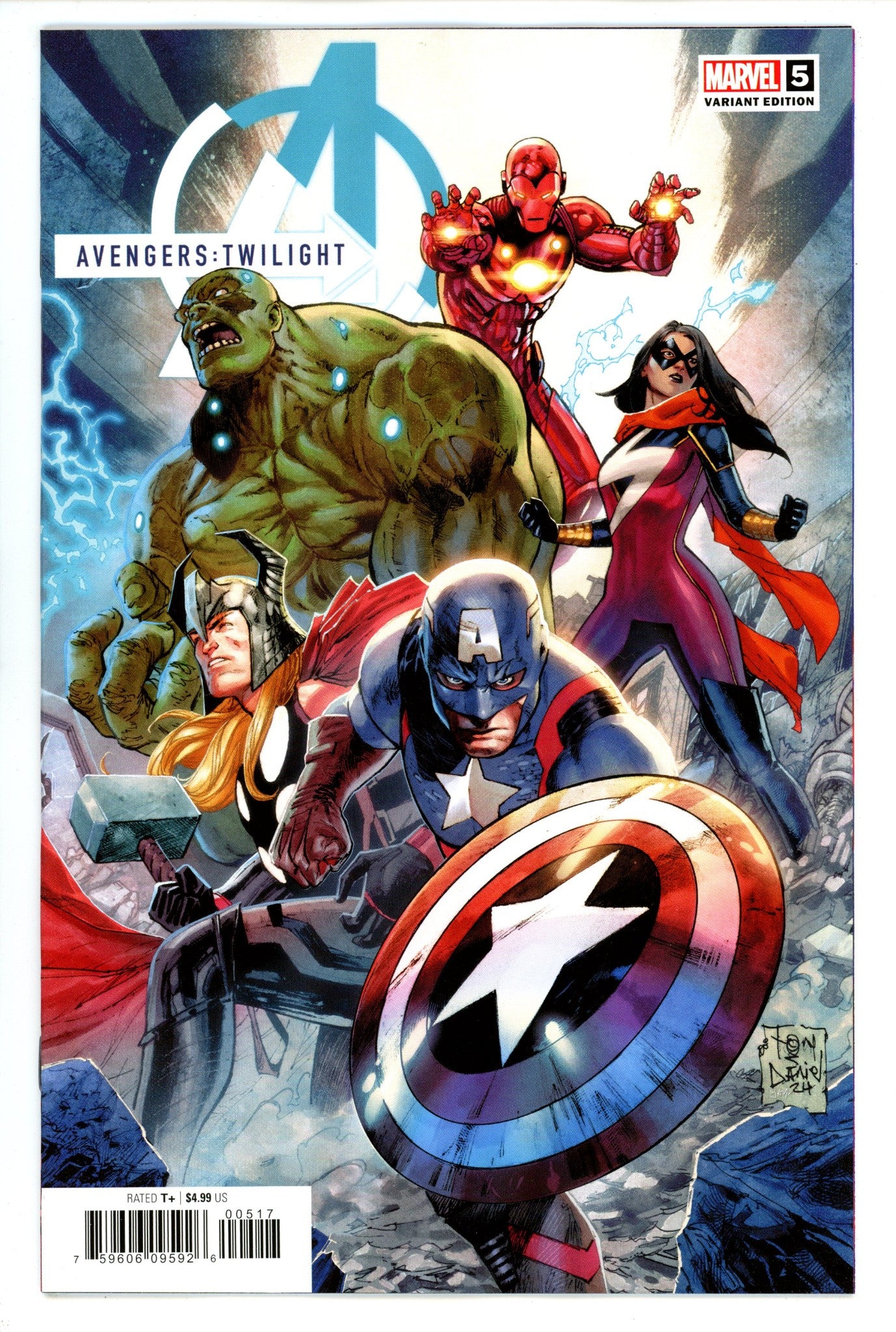 Avengers Twilight 5 Daniel Incentive Variant NM- (2024)