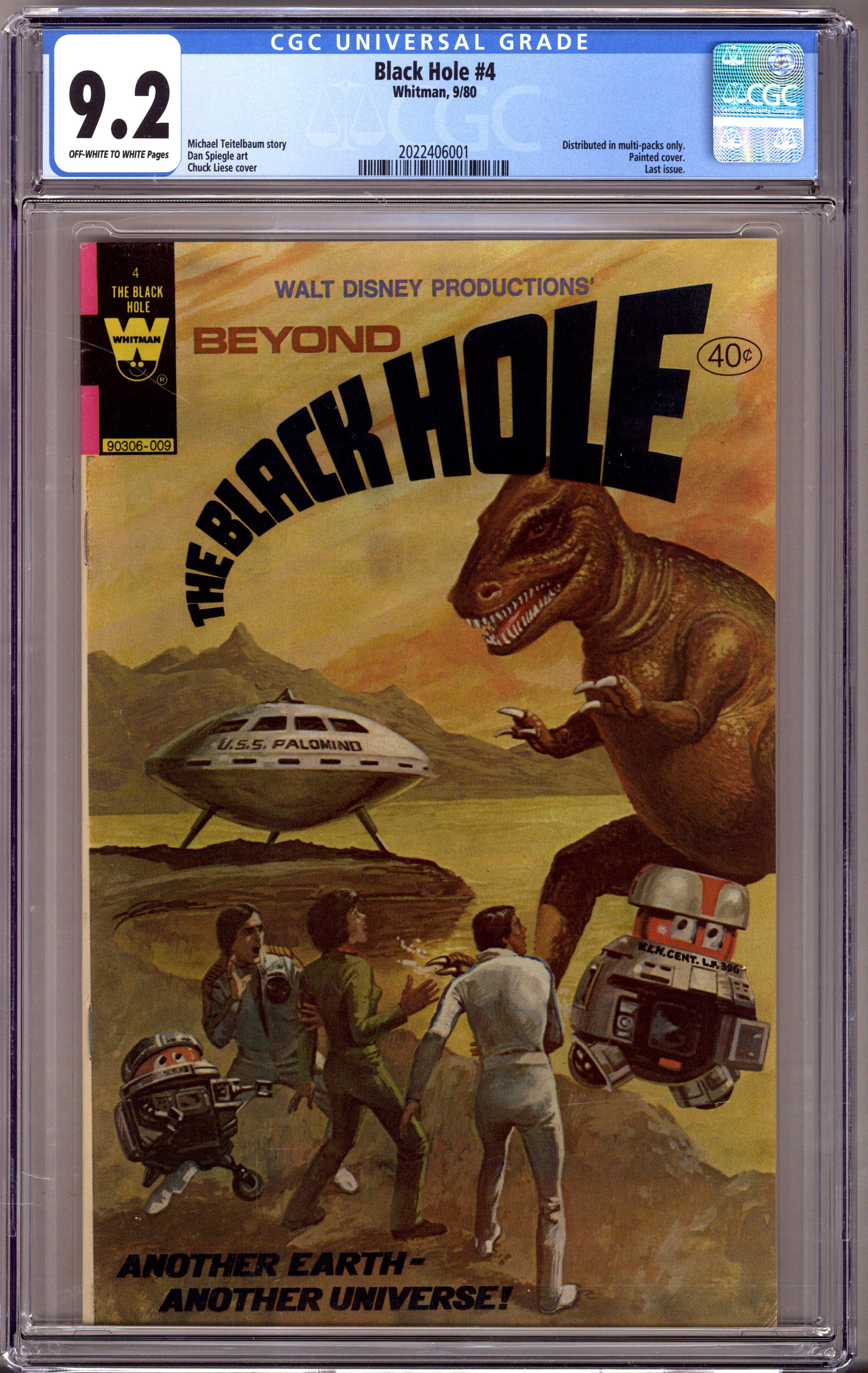 Walt Disney the Black Hole 4 CGC 9.2 (NM-) (1980) 