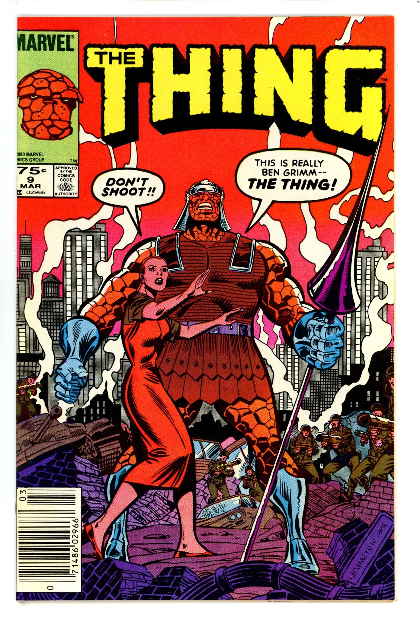 The Thing Vol 1 9 VF+ (8.5) (1984) Canadian Price Variant 